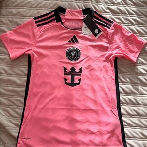Adidas Inter Miami Kids Pink and Black Soccer Jersey